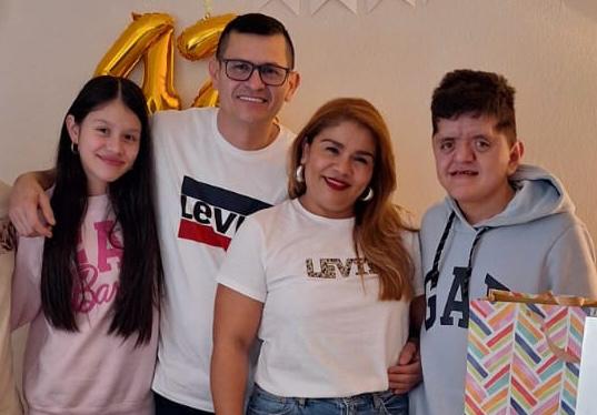 Doris with her supportive family – the team that helped her achieve success in the commercial cleaning industry