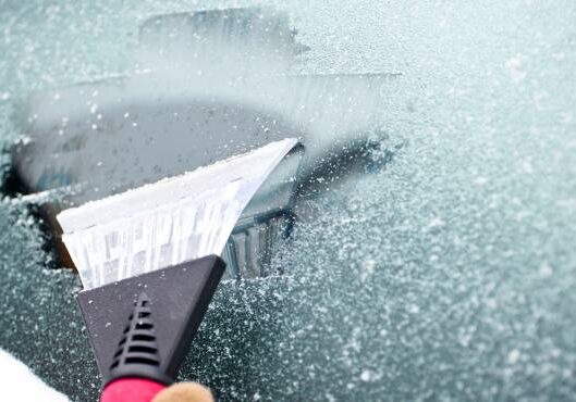 winter window cleaning